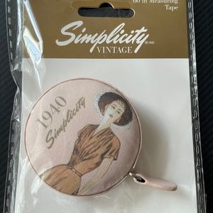 New Simplicity vintage retro 60” tape measure